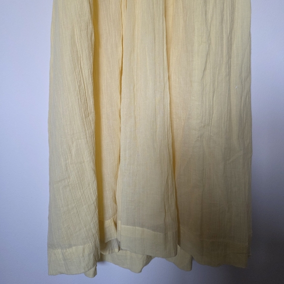 Free People Feeling Bonita Cotton Midi Dress Yellow Size XS NWT - Picture 4 of 11